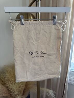 Loro Piana Summer Walk Drawstring Dust Bag - Cream